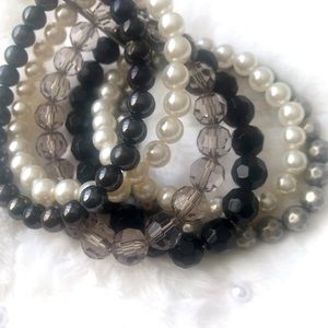 6 in one bracelet faux pearl  make a statement